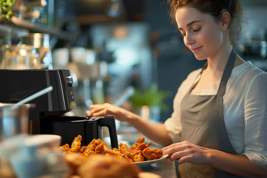 using the air fryer